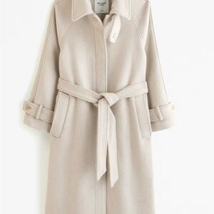 Cream Belted Coat
